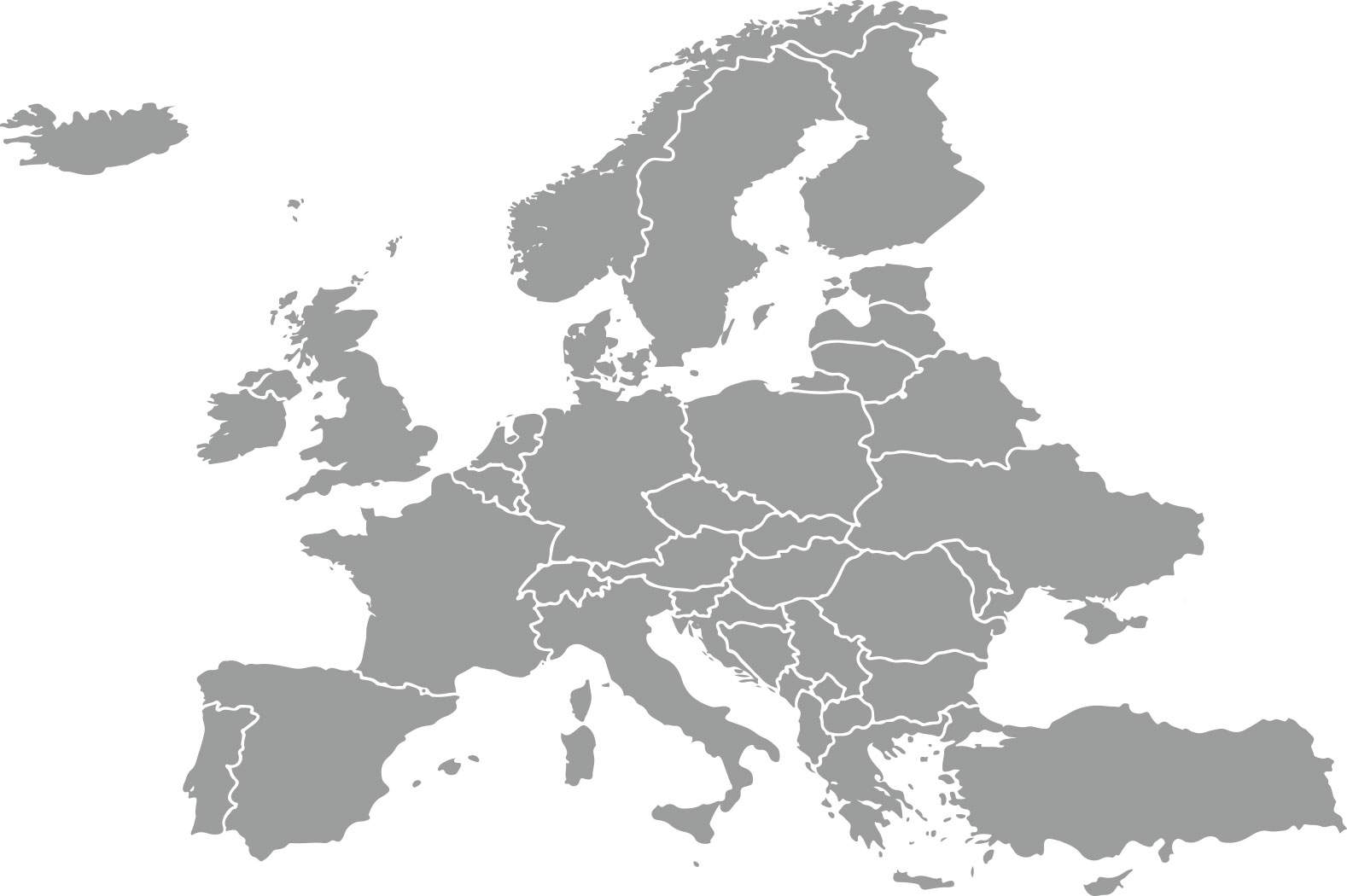 Schock Group: Weltweit aktiv, Europa-Karte